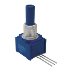 25 pcs - Bourns 10kΩ Rotary Potentiometer 1-Gang Panel Mount, 96A1A-B28-A15L