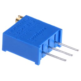 10 pcs - 2MΩ, Through Hole Trimmer Potentiometer 0.5W Top Adjust Bourns, 3296