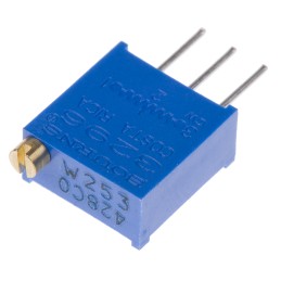 10 pcs - 25kΩ, Through Hole Trimmer Potentiometer 0.5W Top Adjust Bourns, 3296