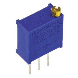 10 pcs - 200Ω, Through Hole Trimmer Potentiometer 0.5W Top Adjust Bourns, 3296