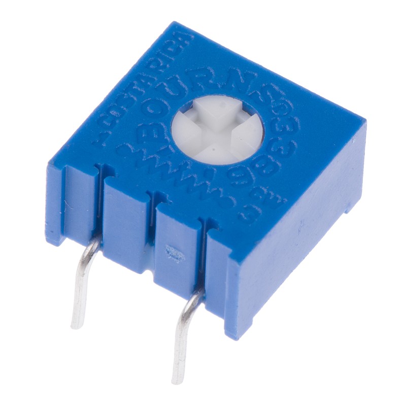 10 pcs - 10kΩ, Through Hole Trimmer Potentiometer 0.5W Top Adjust Bourns, 3386