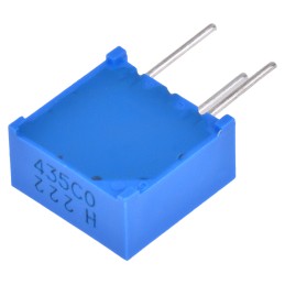 1 pcs - 2.2kΩ, Through Hole Trimmer Potentiometer 0.5W Side Adjust Bourns, 3386