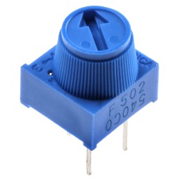 10 pcs - 5kΩ, Through Hole Trimmer Potentiometer 0.5W Top Adjust Bourns, 3386