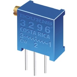 10 pcs - 5kΩ, Through Hole Trimmer Potentiometer 0.5W Side Adjust Bourns, 3296