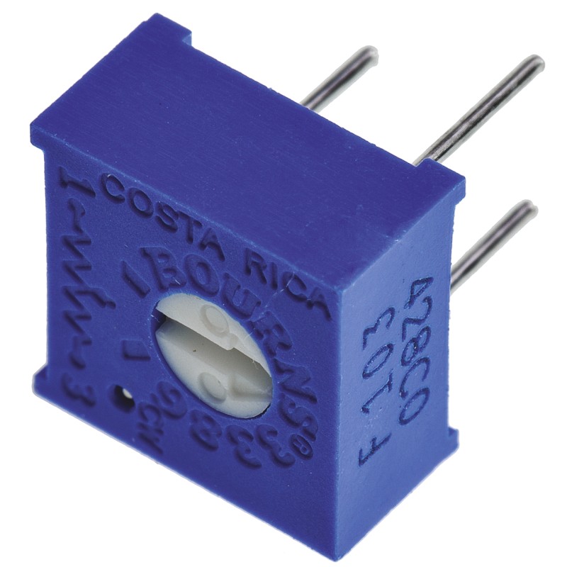 10 pcs - 10kΩ, Through Hole Trimmer Potentiometer 0.5W Top Adjust Bourns, 3386