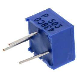 10 pcs - 50kΩ, Through Hole Trimmer Potentiometer 0.5W Top Adjust Bourns, 3362