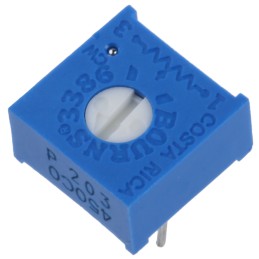 10 pcs - 20kΩ, Through Hole Trimmer Potentiometer 0.5W Top Adjust Bourns, 3386