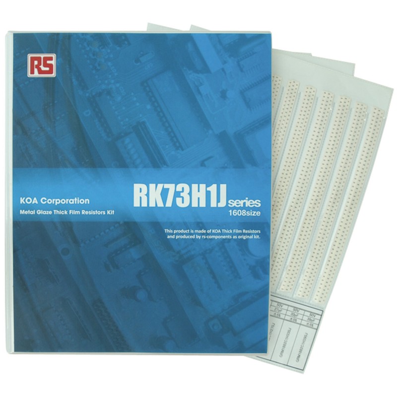 1 Kit - KOA, RK73H1J Thick Film, SMT 170 Resistor Kit, with 17000 pieces, 1 Ω - 10MΩ