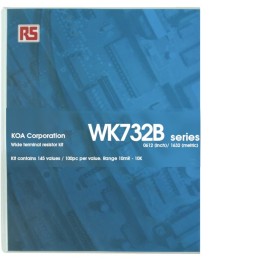 1 Kit - KOA, WK73 Thick Film, SMT 145 Resistor Kit, with 14500 pieces, 10 - 24mΩ(5%), 27mΩ - 9R1(1%), 10Ω