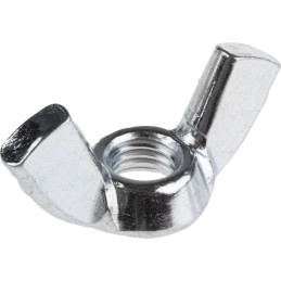 1 Bag of 50 - 24mm Bright Zinc Plated Steel Wingnut, M5