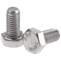 1 Bag of 50 - Plain Stainless Steel Hex, Hex Bolt, M8 x 16mm