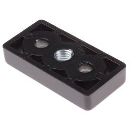 1 pcs - RS PRO M10, M6 Thread Base Plate, 6mm Groove