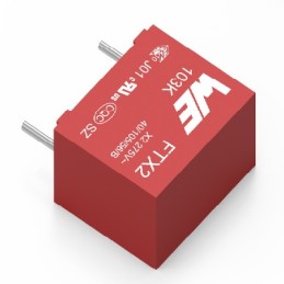 5 pcs - Wurth Elektronik WCAP-FTXX Film Capacitor, 310V ac, ±10%, 470nF, Through Hole