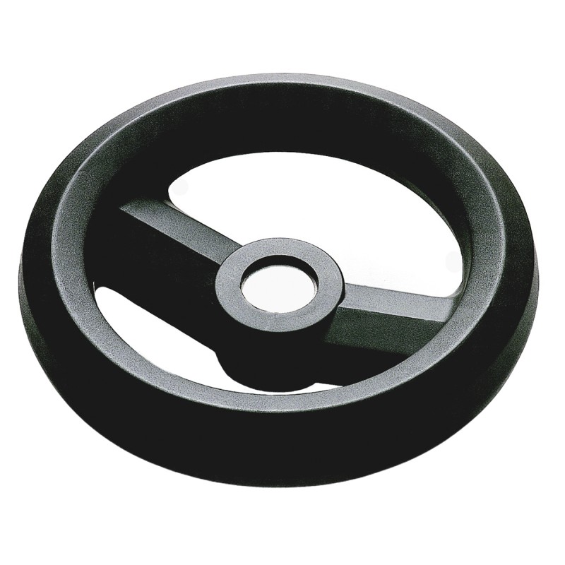 1 pcs - RS PRO Black Glass-Fibre Reinforced Technopolymer Hand Wheel, 80mm diameter
