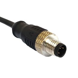 1 pcs - Bulgin Straight Male 5 way M12 to Unterminated Sensor Actuator Cable, 1m