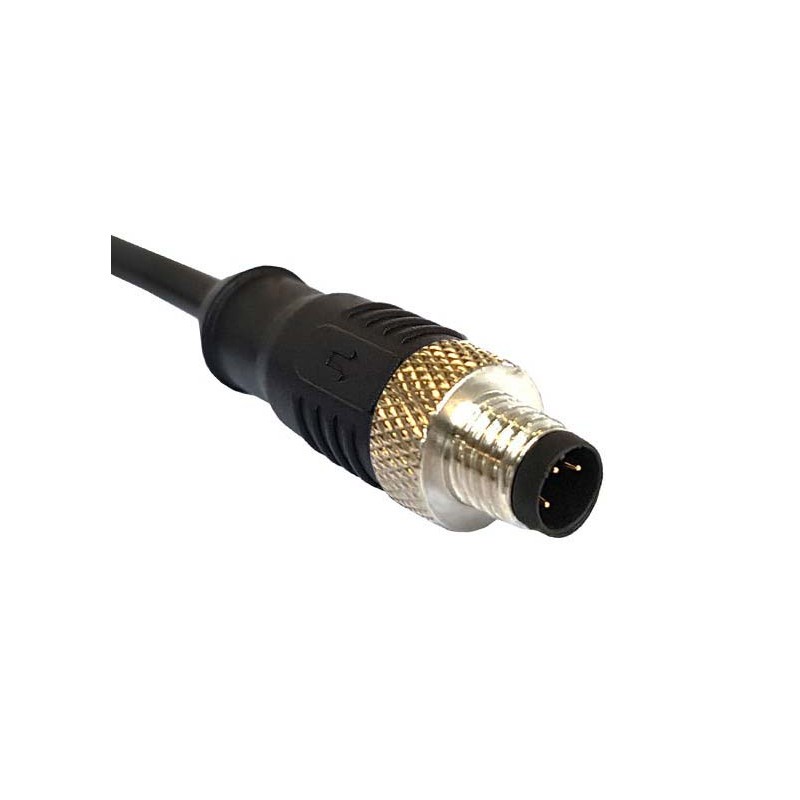 1 pcs - Bulgin Straight Male 5 way M12 to Unterminated Sensor Actuator Cable, 1m