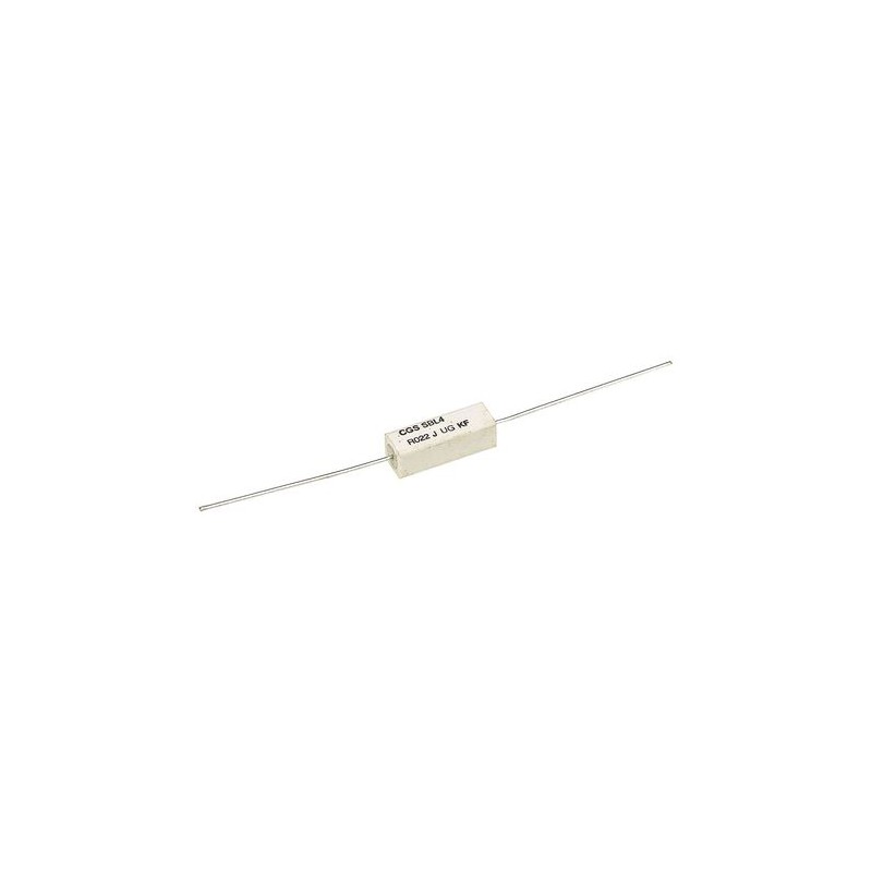 5 pcs - TE Connectivity 22mΩ Metal Film Resistor 4W ±5% SBL4R022J