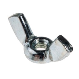 1 Bag of 50 - 18mm Bright Zinc Plated Steel Wingnut, M4