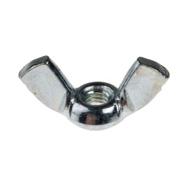 1 Bag of 50 - 18mm Bright Zinc Plated Steel Wingnut, M4