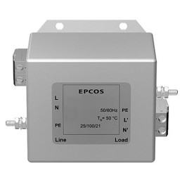24 pcs - EPCOS, B84142A*166 16A 250 V ac/dc 50 - 60Hz, Chassis Mount EMC Filter, Tab, Single Phase