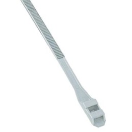 1 Bag of 100 - RS PRO Cable Tie, Double Locking, 300mm x 9 mm, Natural Nylon, Pk-100