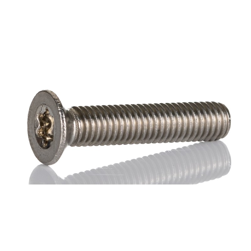 1 Bag of 50 - RS PRO Plain Countersunk Stainless Steel Tamper Proof Security Screw, M5 x 25mm