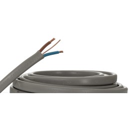 1 Bag of 5 M - RS PRO 2 Core Power Cable, 1.5 mm², 5m, Grey PVC Sheath, Power, 20A, 300/500 V