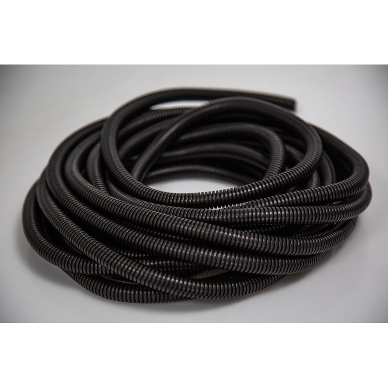 1 Reel of 10 M - RS PRO Flexible, Split Conduit, 10.7mm Nominal Diameter, Plastic, Black