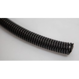 1 Reel of 10 M - RS PRO Flexible, Split Conduit, 10.7mm Nominal Diameter, Plastic, Black