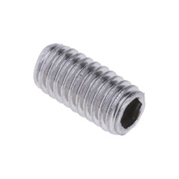 1 Bag of 50 - Plain Stainless Steel Hex Socket Set M3 x 6mm Grub Screw