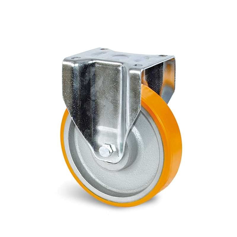 1 pcs - Guitel Hervieu Fixed Castor Wheel, 800kg Capacity, 250mm Wheel