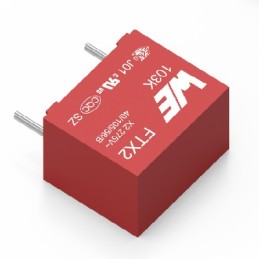 5 pcs - Wurth Elektronik WCAP-FTX2 Film Capacitor, 275V ac, ±10%, 330nF, Through Hole