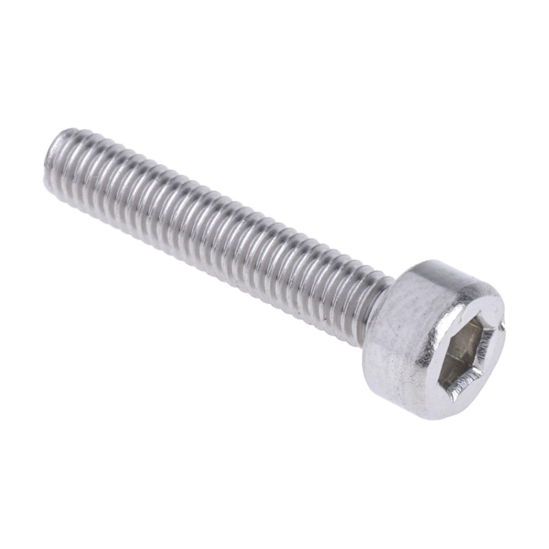 1 Bag of 50 - RS PRO Plain Stainless Steel Hex Socket Cap Screw, DIN 912, M3 x 16mm