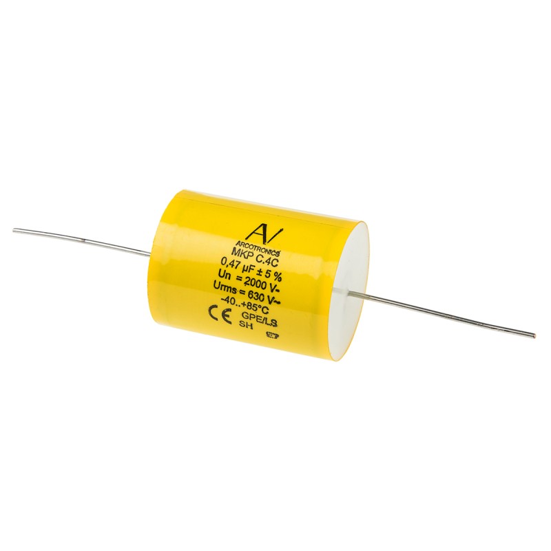 50 pcs - KEMET C4C Polypropylene Capacitor PP, 2kV dc, ±5%, 470nF, Through Hole