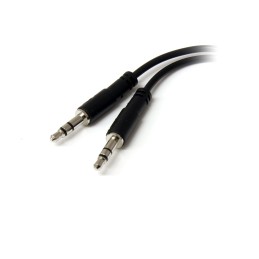 1 pcs - StarTech.com Female 3.5mm Stereo Jack to Male 3.5mm Stereo Jack x 2 Aux Cable, Black, 130mm