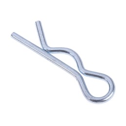 1 Bag of 50 - RS PRO 19.5mm Bright Zinc Plated Steel Retaining Clip, 4.76mm Diameter