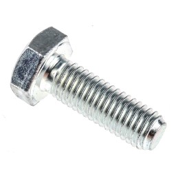 1 Bag of 50 - Clear Passivated, Zinc Steel Hex, Hex Bolt, M10 x 30mm
