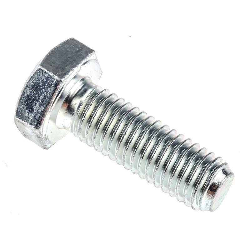 1 Bag of 50 - Clear Passivated, Zinc Steel Hex, Hex Bolt, M10 x 30mm