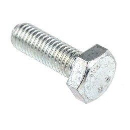 1 Bag of 50 - Clear Passivated, Zinc Steel Hex, Hex Bolt, M10 x 30mm