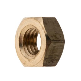 1 Bag of 50 - RS PRO, Plain Brass Hex Nut, DIN 934, M8