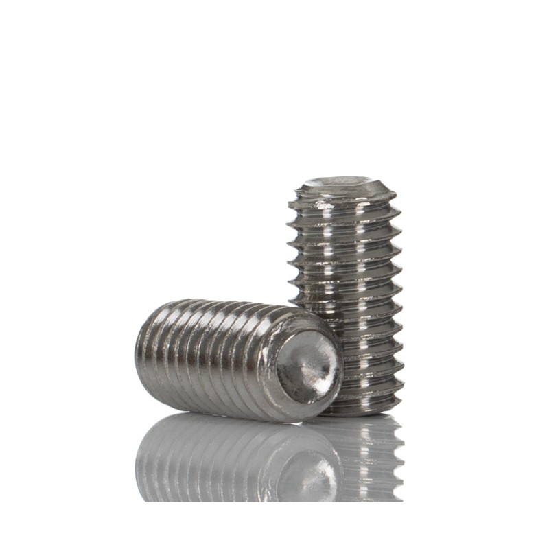 1 Bag of 50 - Plain Stainless Steel Hex Socket Set M3 x 3mm Grub Screw