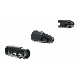 1 pcs - Neutrik Cable Mount XLR Connector, Female, 50 V, 3 Way, Silver over Nickel Plating