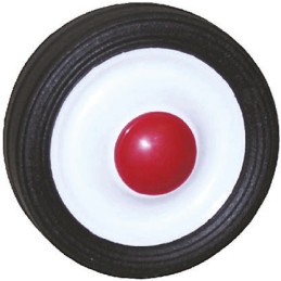 1 pcs - Guitel Hervieu Rubber Trolley Wheel, 50kg