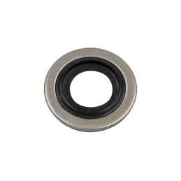 1 Bag of 10 - Hutchinson Le Joint Français Rubber : DF851 & washer : Mild Steel O-Ring, 12.7mm Bore, 18mm Outer Diameter