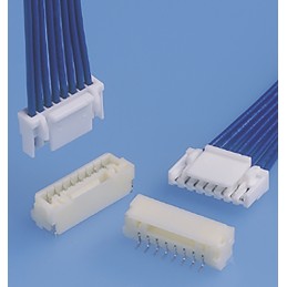 10 pcs - JST GH Series Right Angle Surface Mount PCB Header, 2 Contact(s), 1.25mm Pitch, 1 Row(s), Shrouded