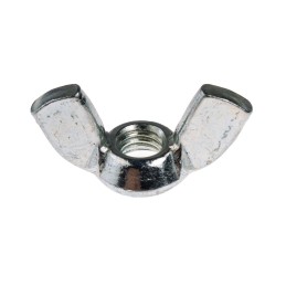 1 Bag of 50 - 30mm Bright Zinc Plated Steel Wingnut, M6