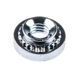 1 Bag of 50 - RS PRO Clear Passivated, Zinc Steel Clinch Nut, M3