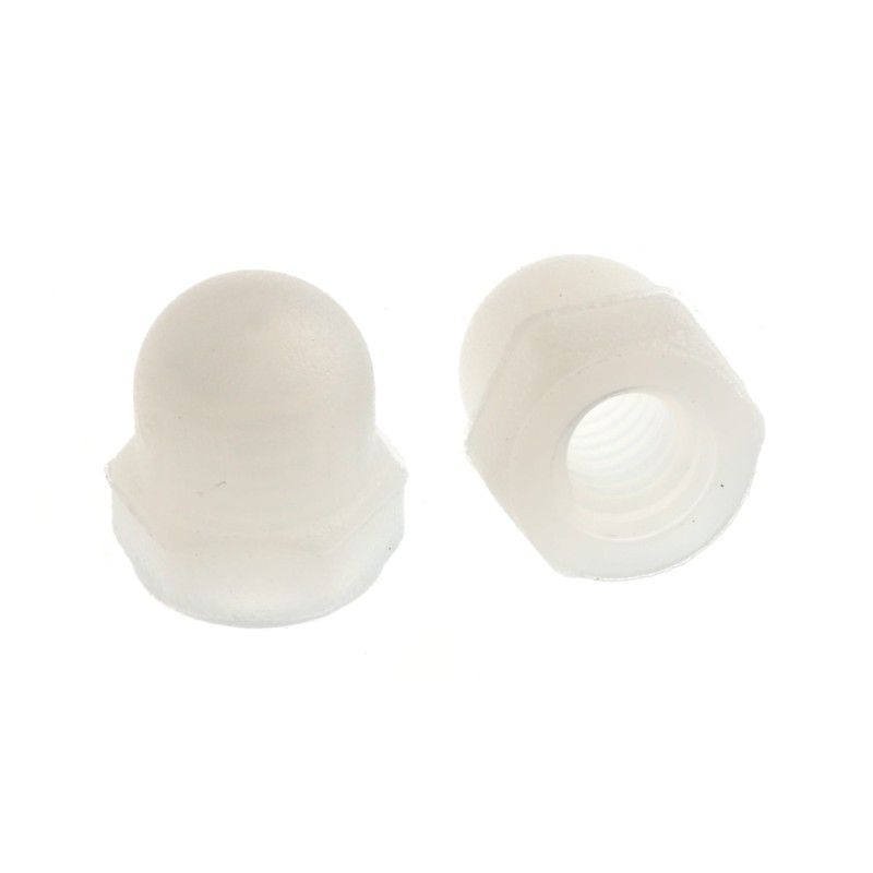 1 Bag of 50 - RS PRO, Plain Nylon Dome Nut, M3