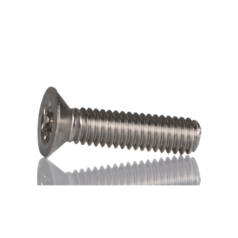 1 Bag of 50 - RS PRO Plain Countersunk Stainless Steel Tamper Proof Security Screw, M4 x 16mm