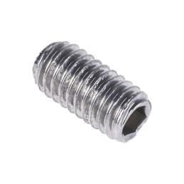 1 Bag of 50 - Plain Stainless Steel Hex Socket Set M3 x 6mm Grub Screw